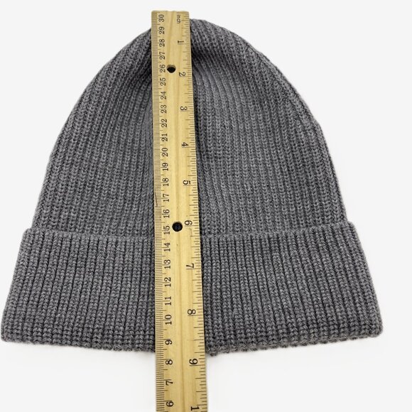 Brooks Brothers Netjets Merino Wool Blend Beanie Hat - Picture 7 of 8